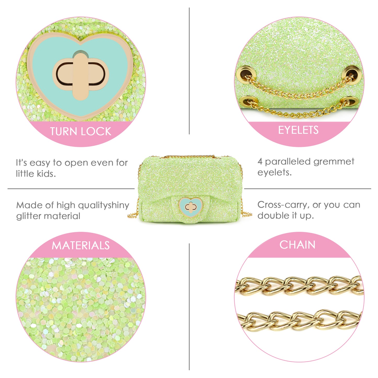 Kids Sparkle Purse For Summer
