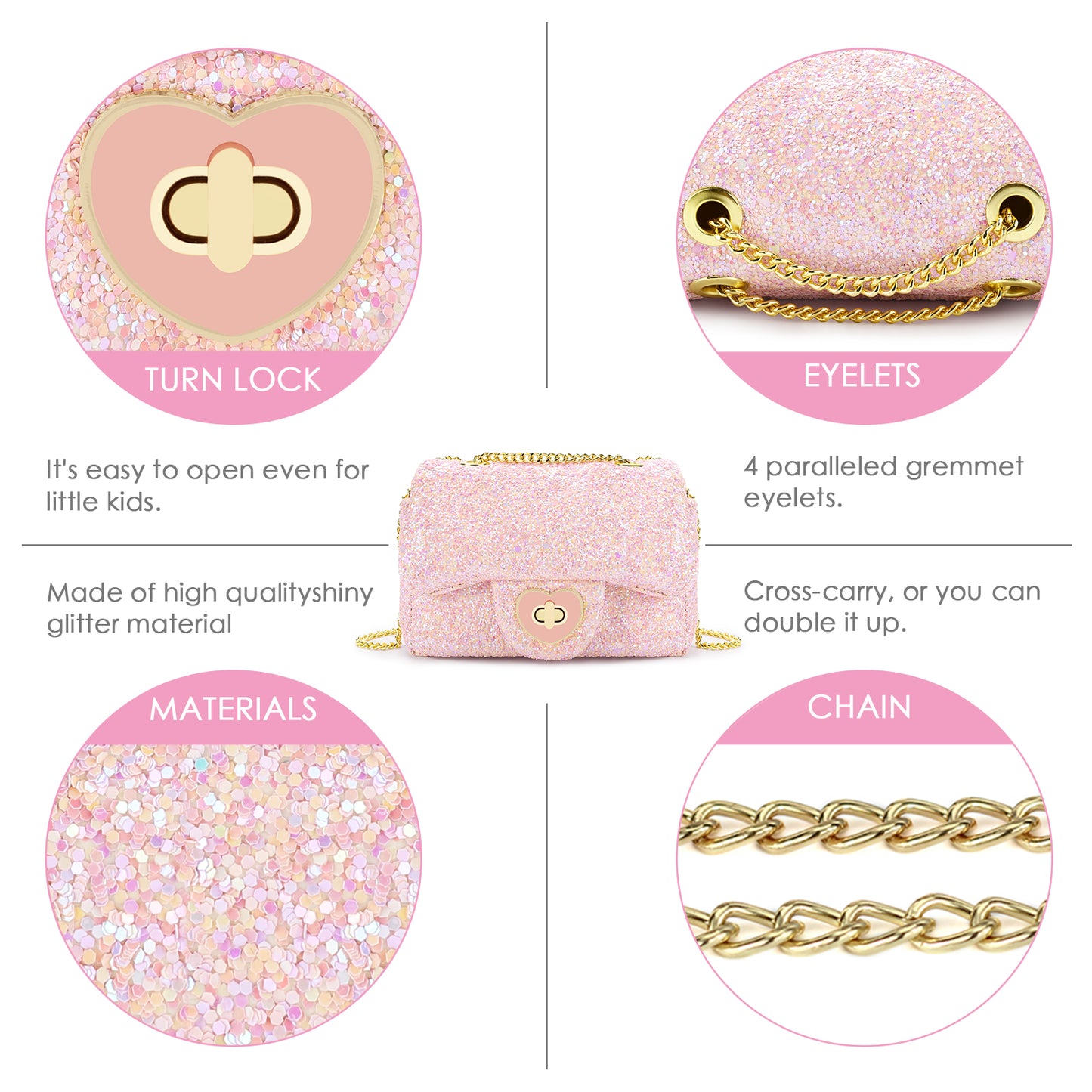 Kids Sparkle Purse For Summer
