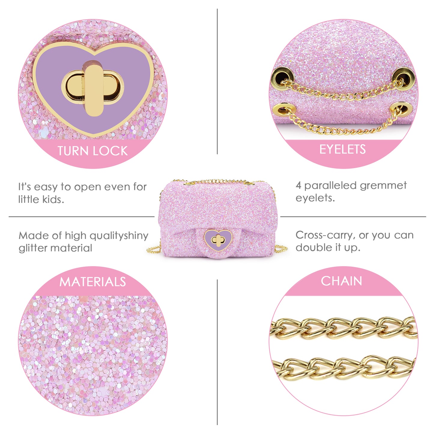Kids Sparkle Purse For Summer