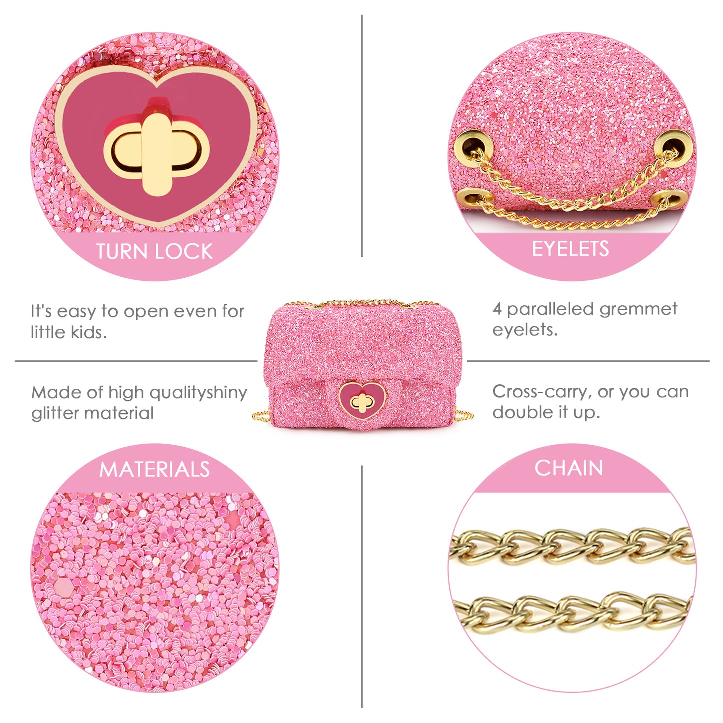 Kids Sparkle Purse For Summer