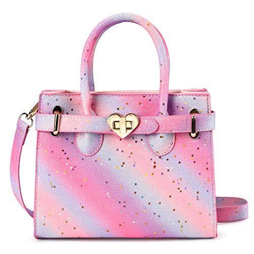 Rainbow Tote Handbag Mibasies Pink Purple Rainbow