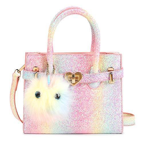 Rainbow Tote Handbag Mibasies Pink Blue Rainbow