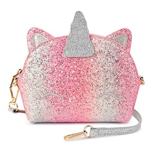 Unicorn Glitter Purse PURSE Mibasies Chunky Silver Pink1