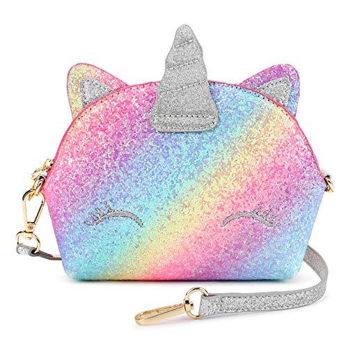 Unicorn Glitter Purse PURSE Mibasies Silver Pink Blue