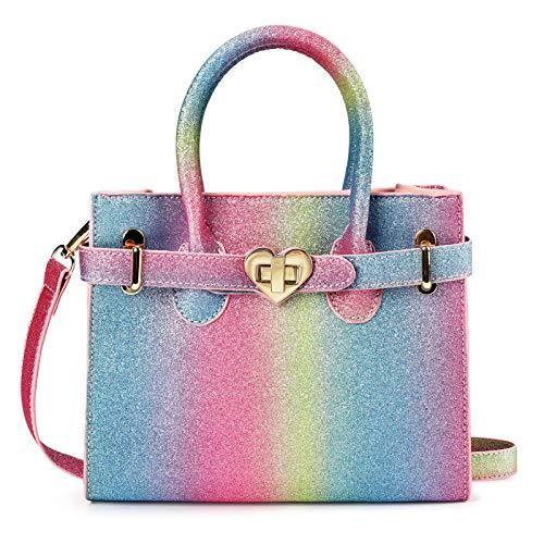 Rainbow Tote Handbag Mibasies Glitter Rainbow