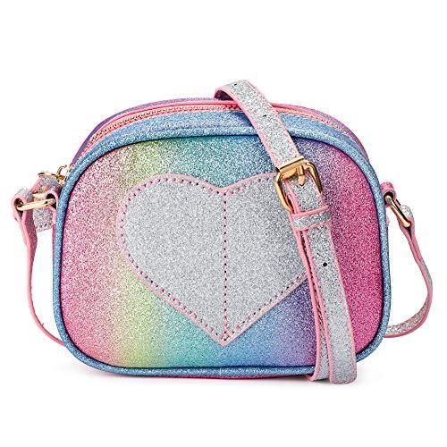 Heart in Oval PURSE Mibasies Glitter Rainbow