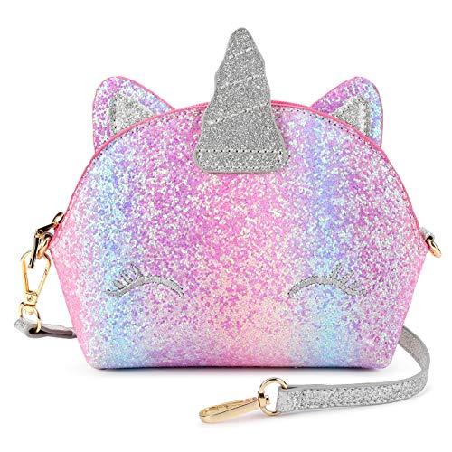 Unicorn Glitter Purse PURSE Mibasies Pink Purple Rainbow2