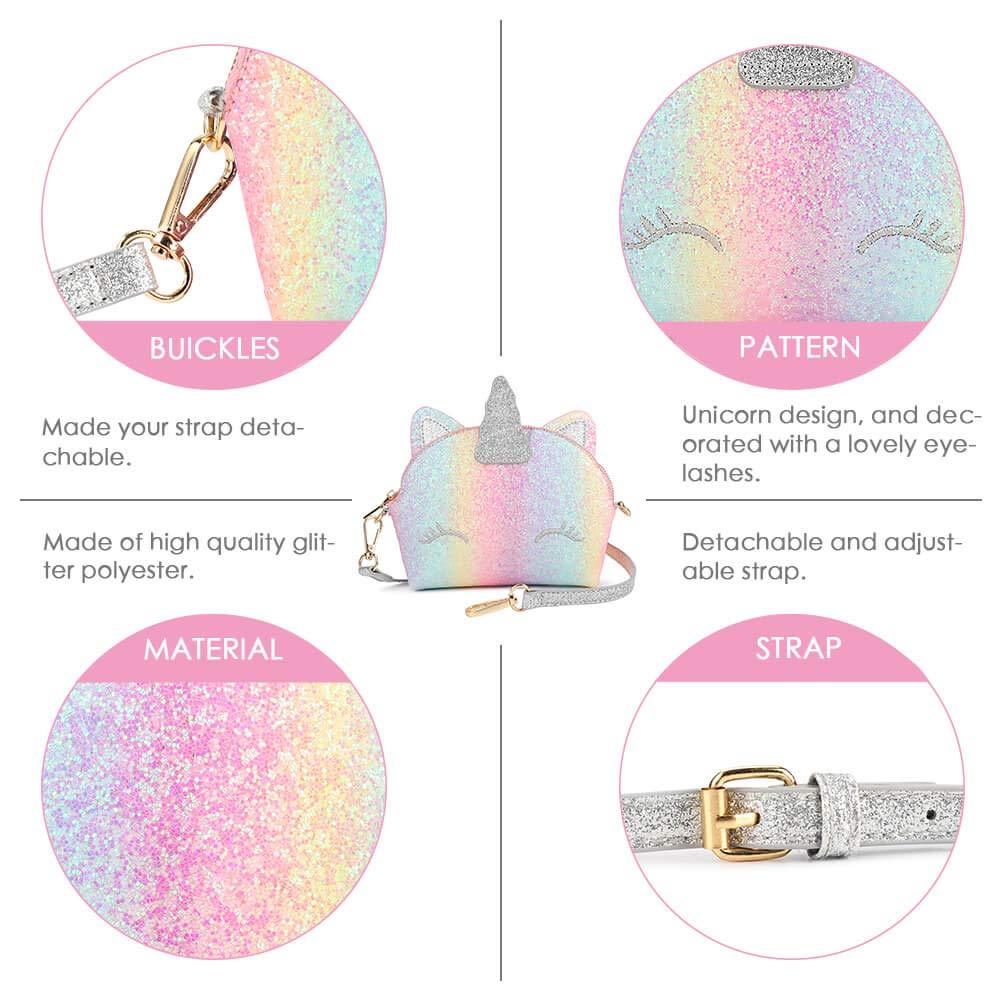 Unicorn Glitter Purse PURSE Mibasies