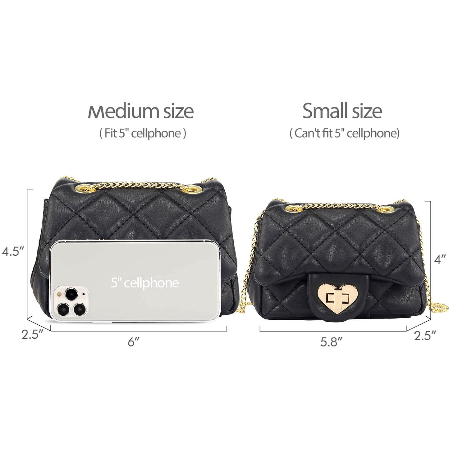 Classic Purse for Girls Crossbody Bag Mibasies
