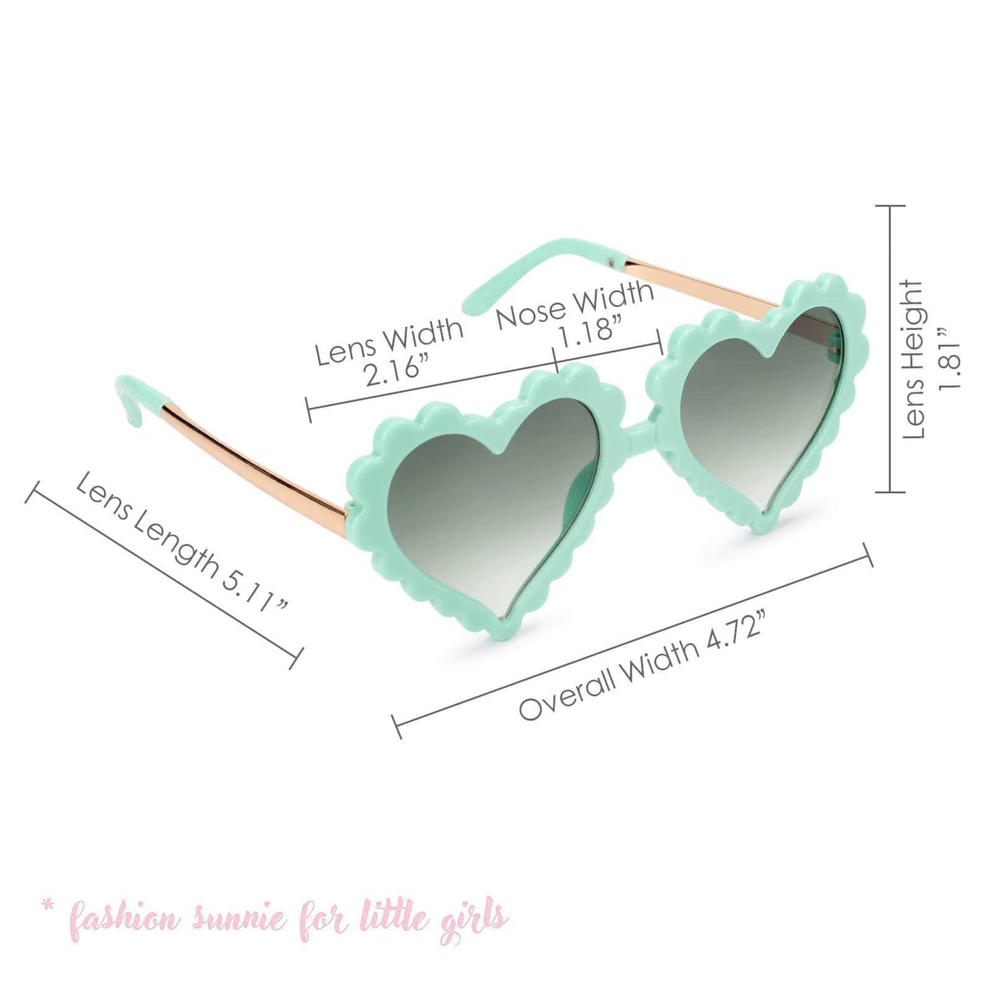 Flower Heart Shaped Sunnies Sunnies Mibasies