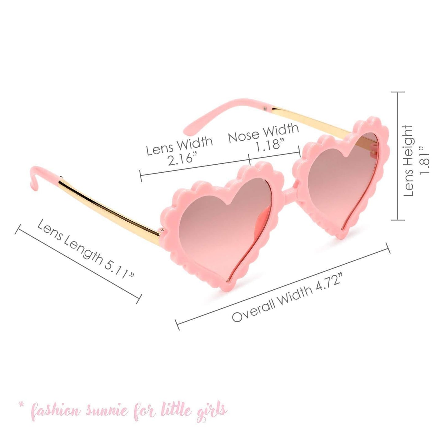 Flower Heart Shaped Sunnies Sunnies Mibasies