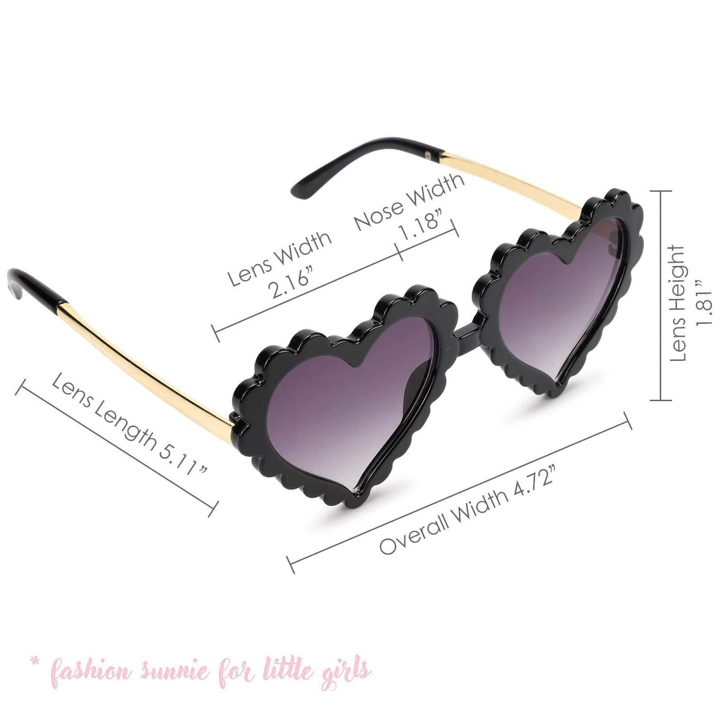 Flower Heart Shaped Sunnies Sunnies Mibasies