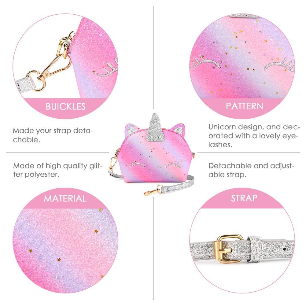 Unicorn Glitter Purse PURSE Mibasies