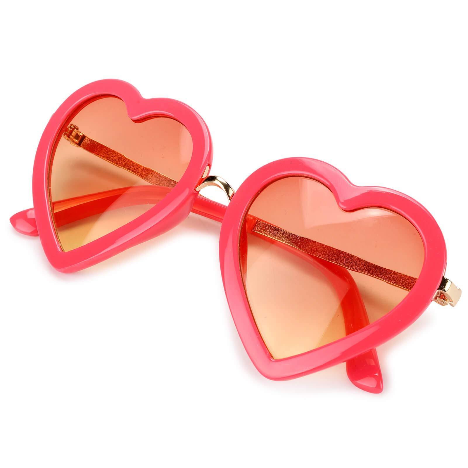  mibasies Kids Heart Shaped Sunglasses for Toddler Girls Age  3-10, UV 400 Protection (Jellypink (2 Pack)) : Clothing, Shoes & Jewelry