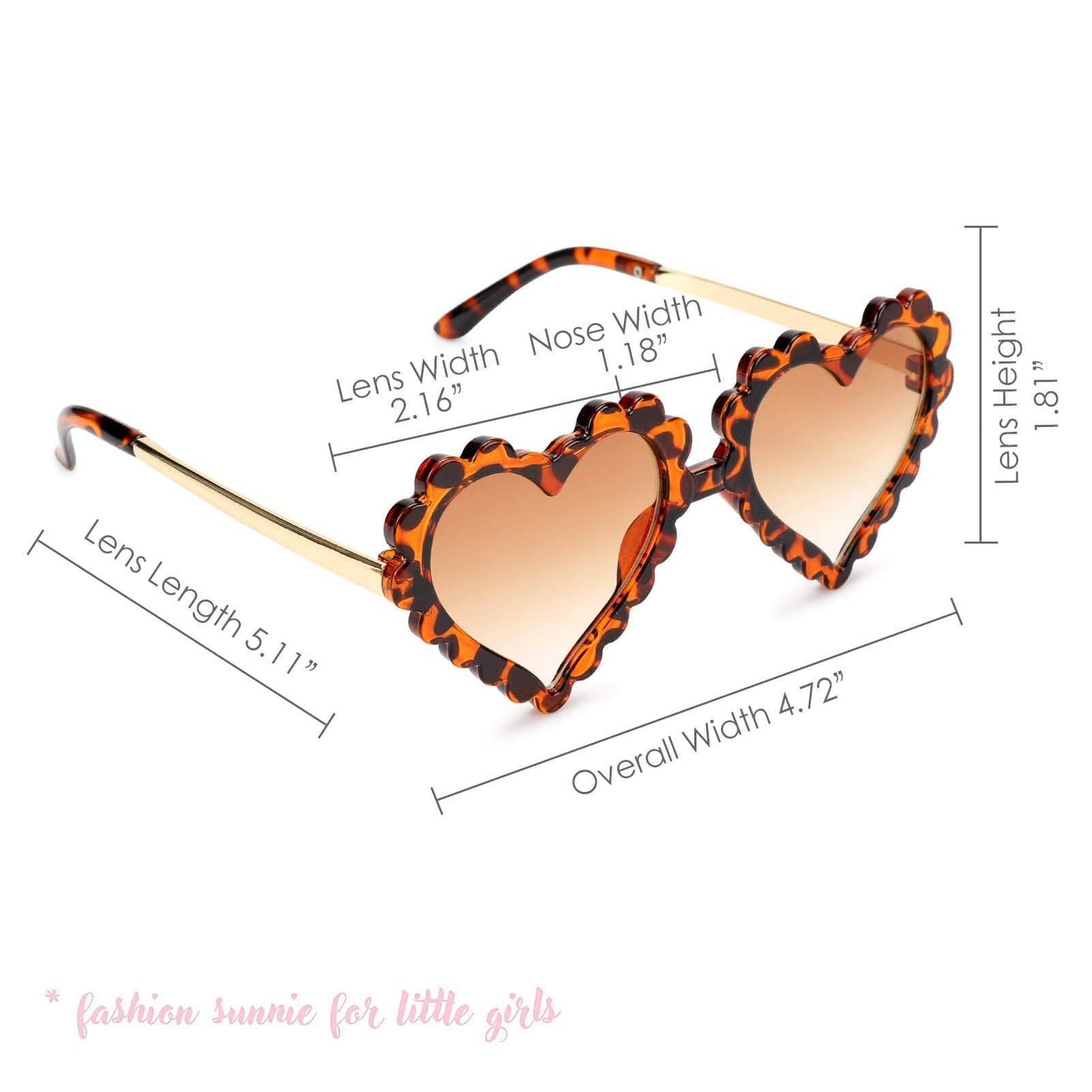 Flower Heart Shaped Sunnies Sunnies Mibasies