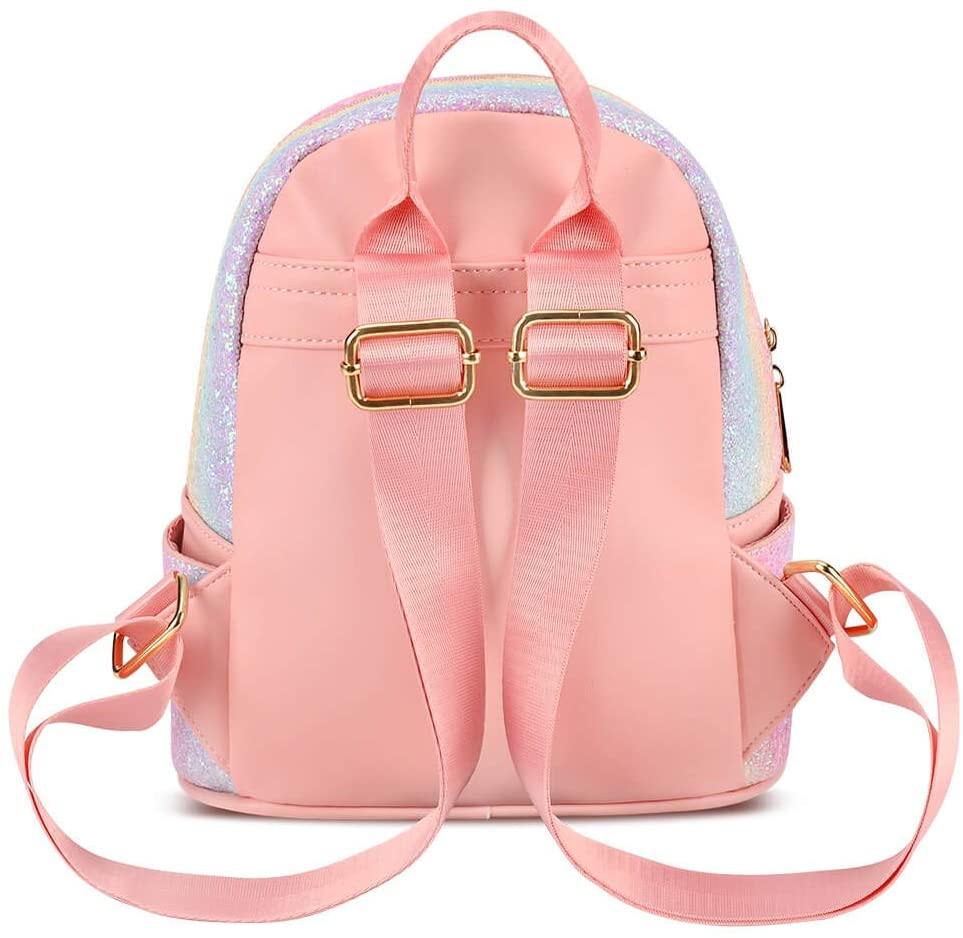 Glitter Rainbow Mini Backpack Backpack Mibasies