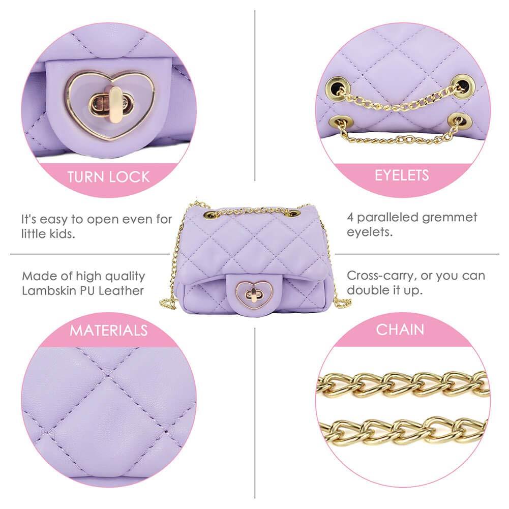 Toddler Mini Purse Crossbody Bag Mibasies