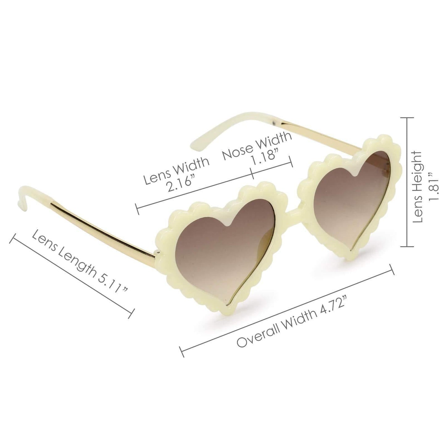 Flower Heart Shaped Sunnies Sunnies Mibasies