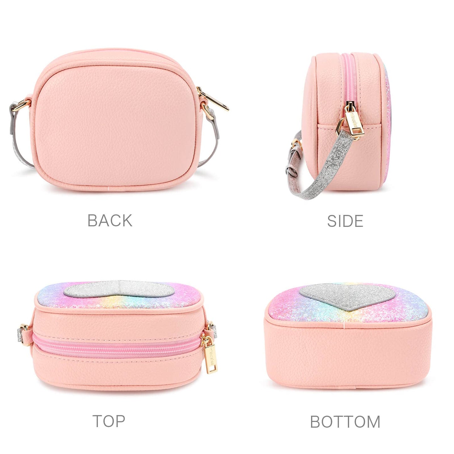 Heart in Oval Crossbody Bag