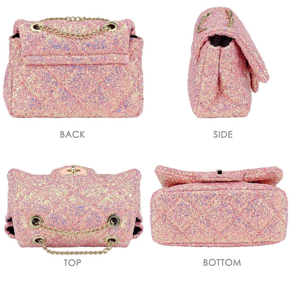 Rita-Glitter Mini Purse Crossbody Bag Mibasies