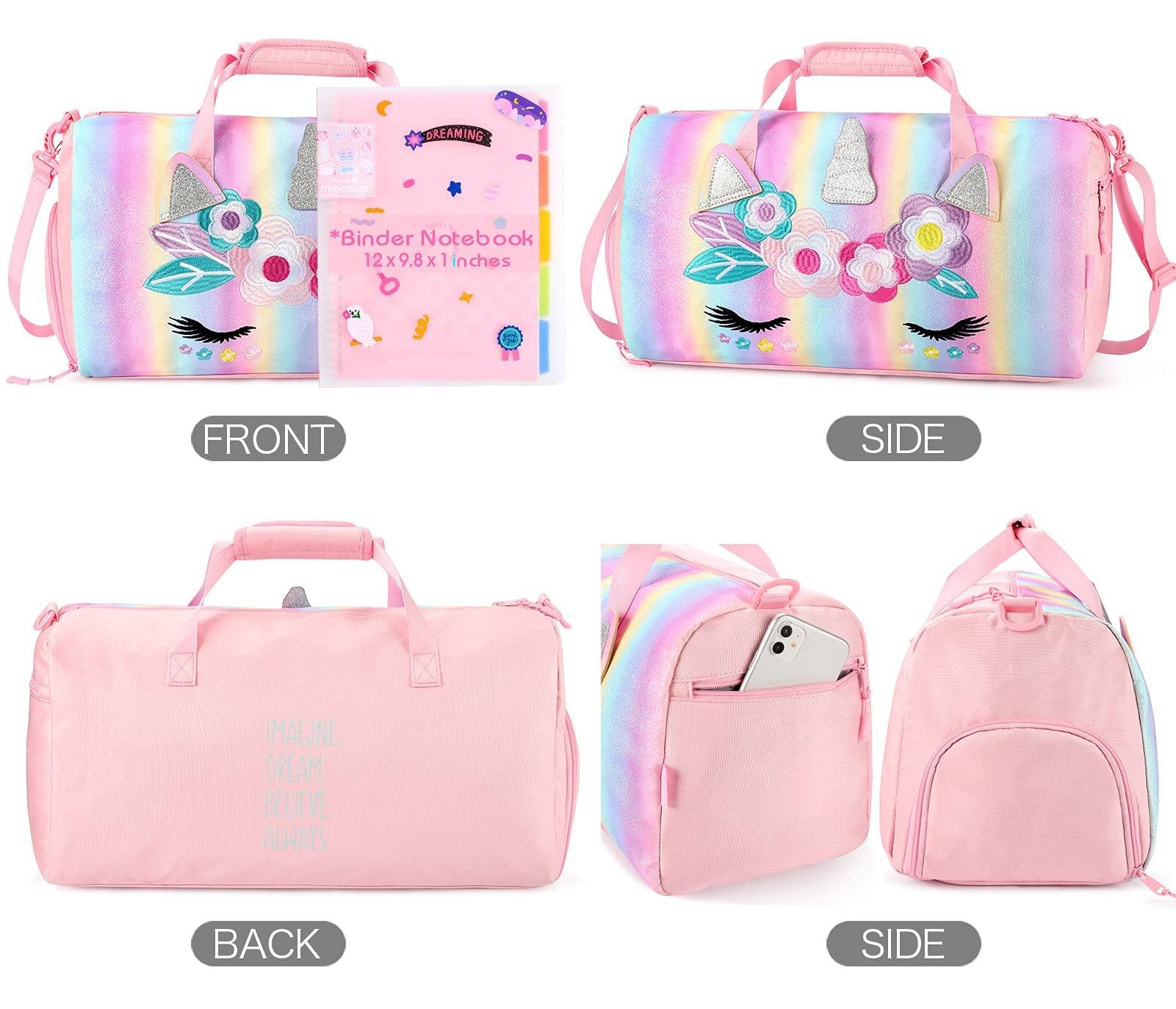 Unicorn Duffle Bags for Girls Duffle Bag Mibasies