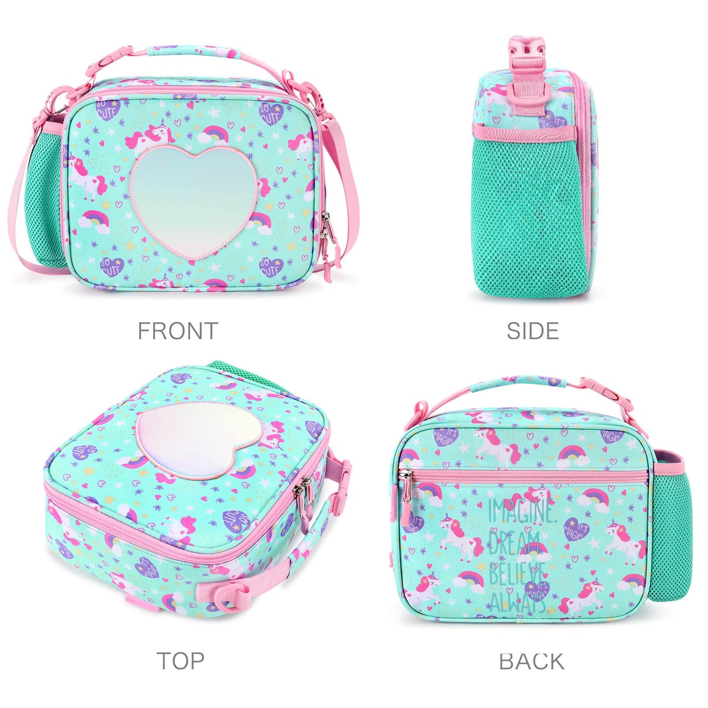 Love U Rainbow Lunch Bag