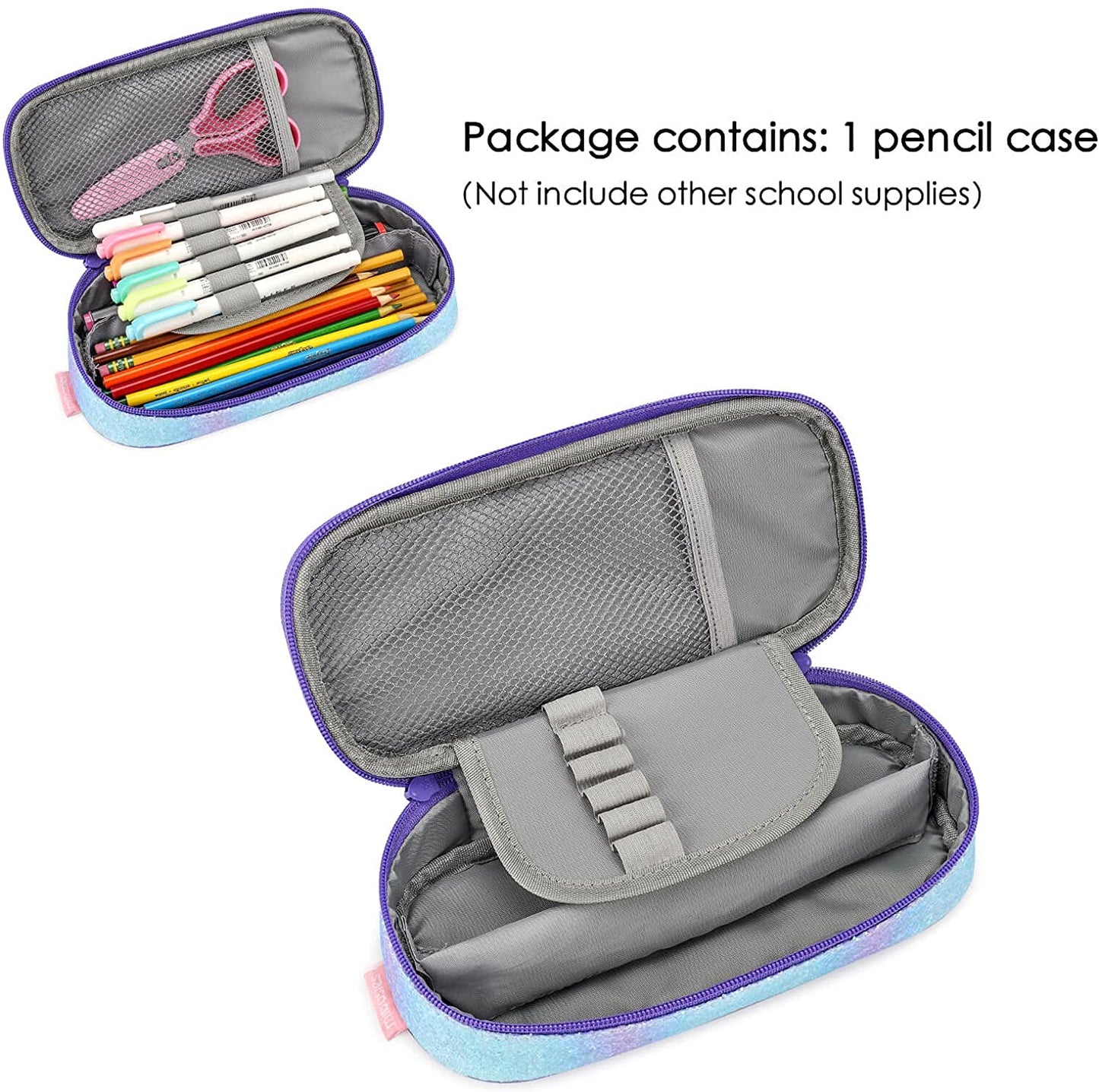 Sparkling Rainbow Pencil Pouch Mibasies