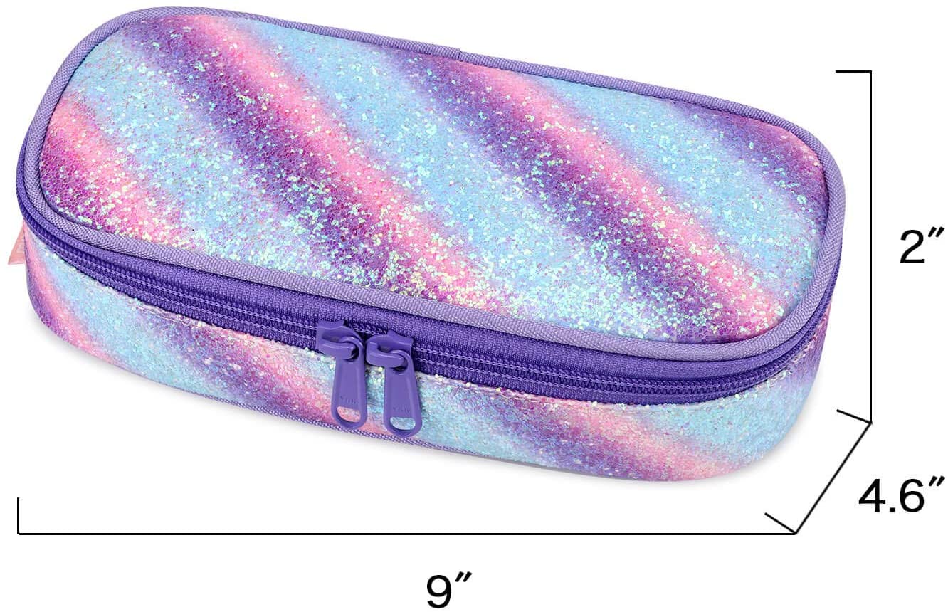 Sparkling Rainbow Pencil Pouch Mibasies
