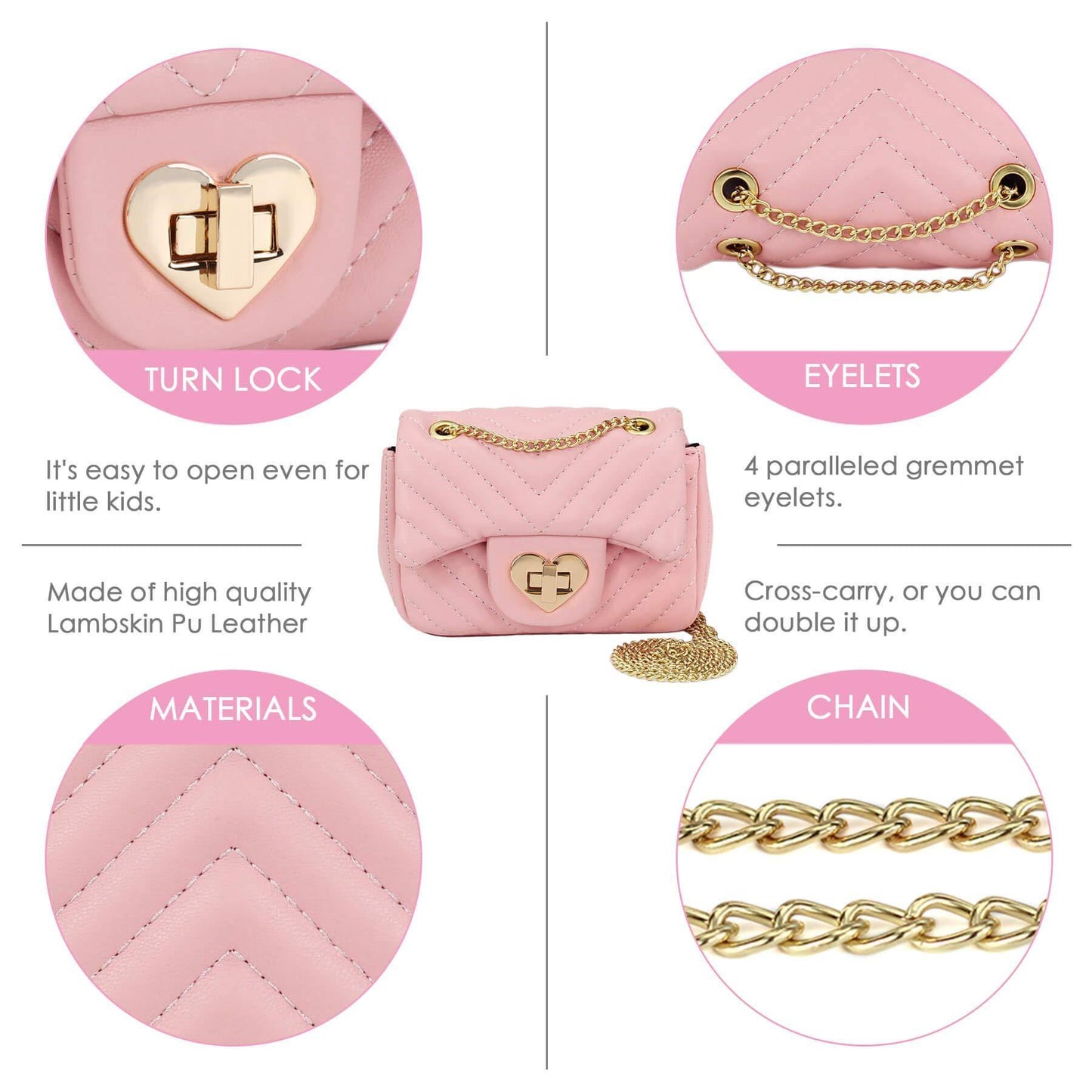Classic Purse for Girls Crossbody Bag Mibasies