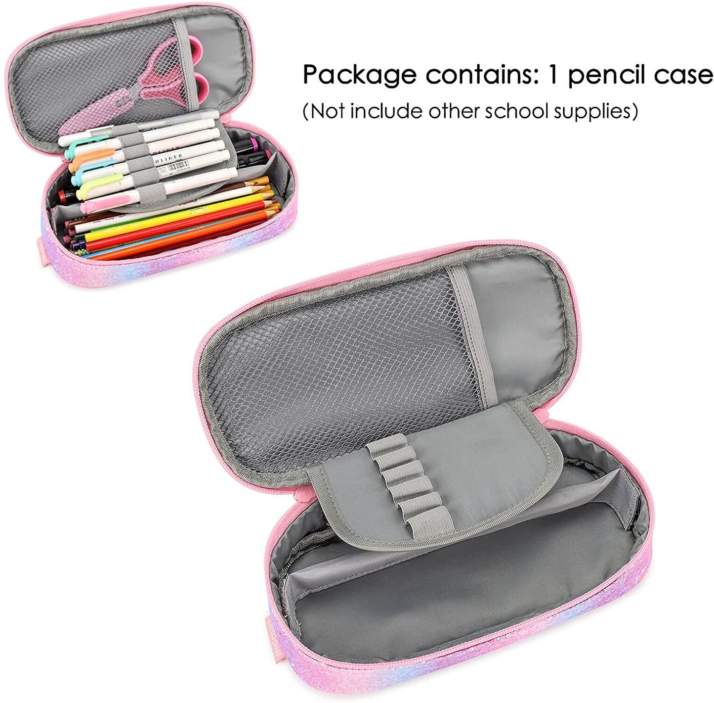 Sparkling Rainbow Pencil Pouch Mibasies