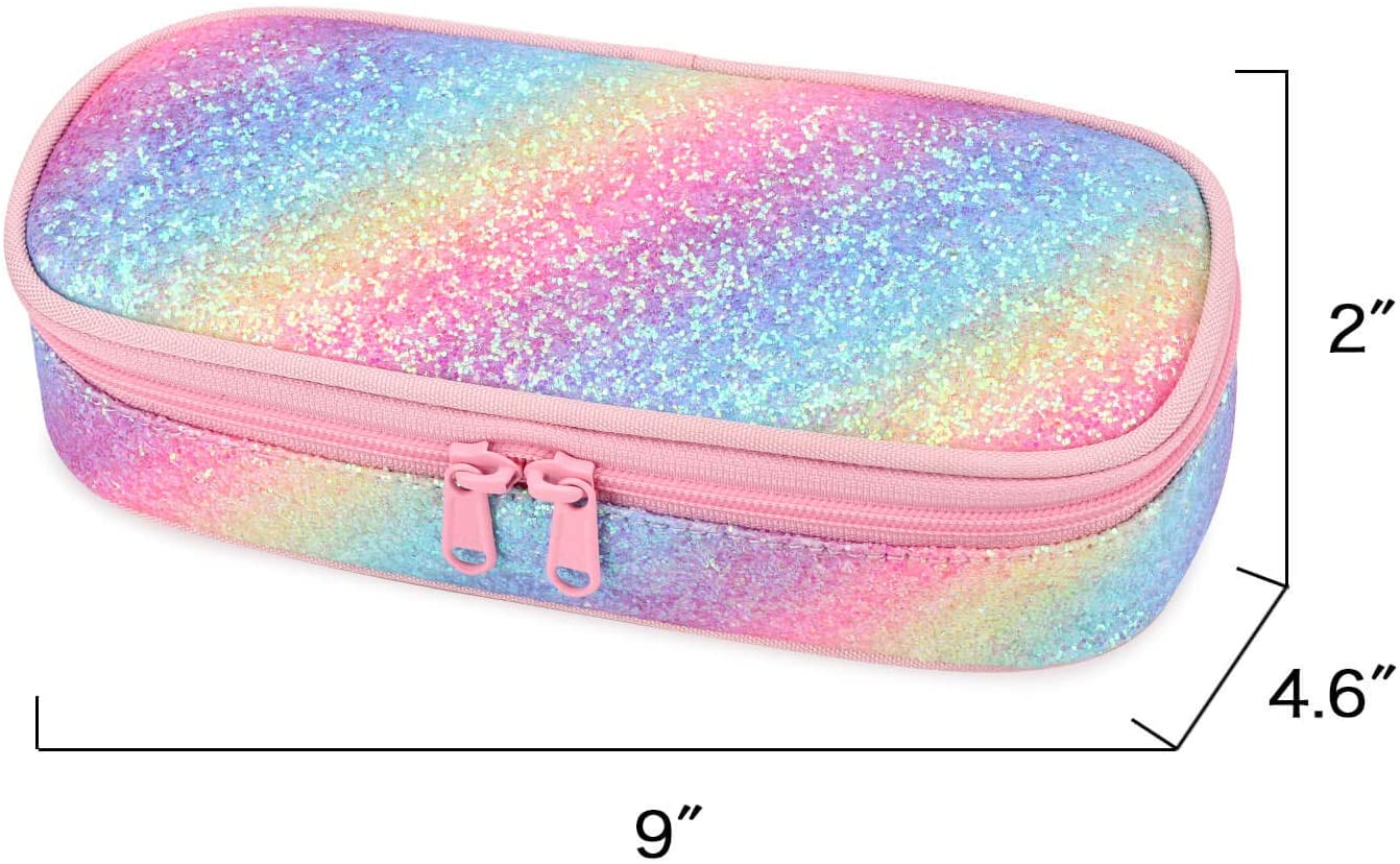 Sparkling Rainbow Pencil Pouch Mibasies