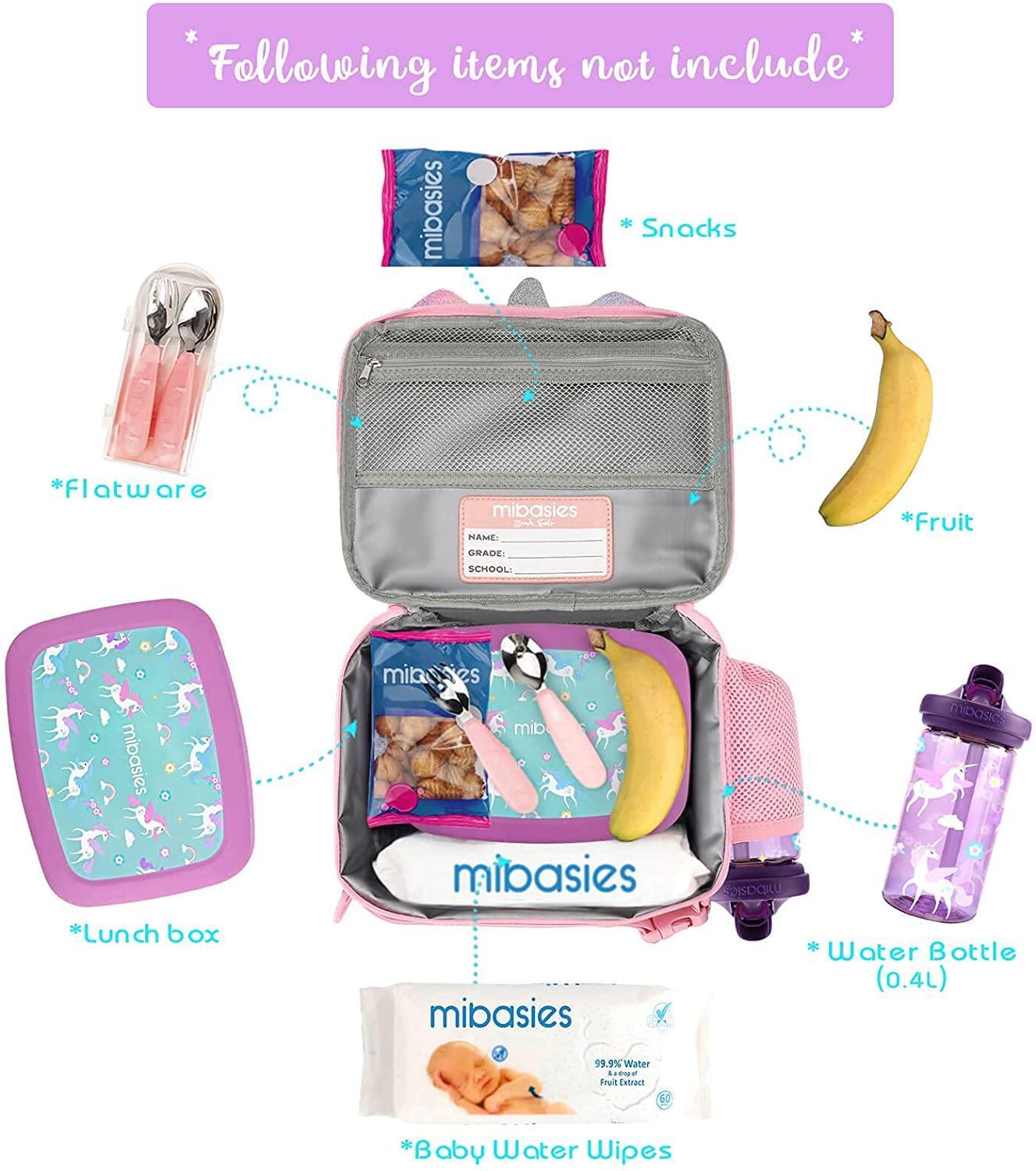 Unicorn Mix Rainbow lunchbox Mibasies