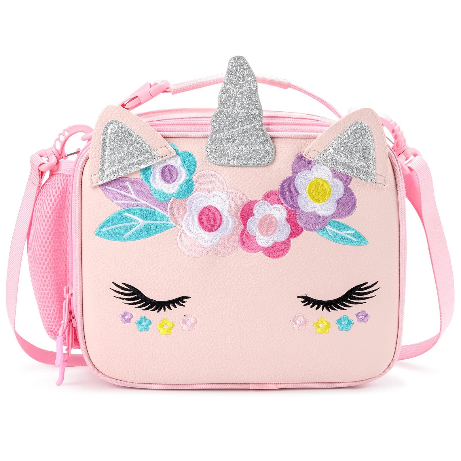 Lucy-Unicorn Lunch bag lunchbox mibasies Pink1