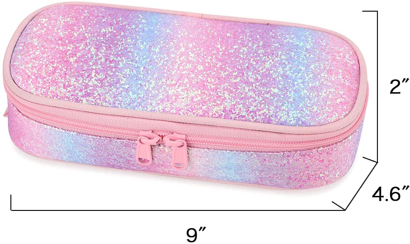 Sparkling Rainbow Pencil Pouch Mibasies
