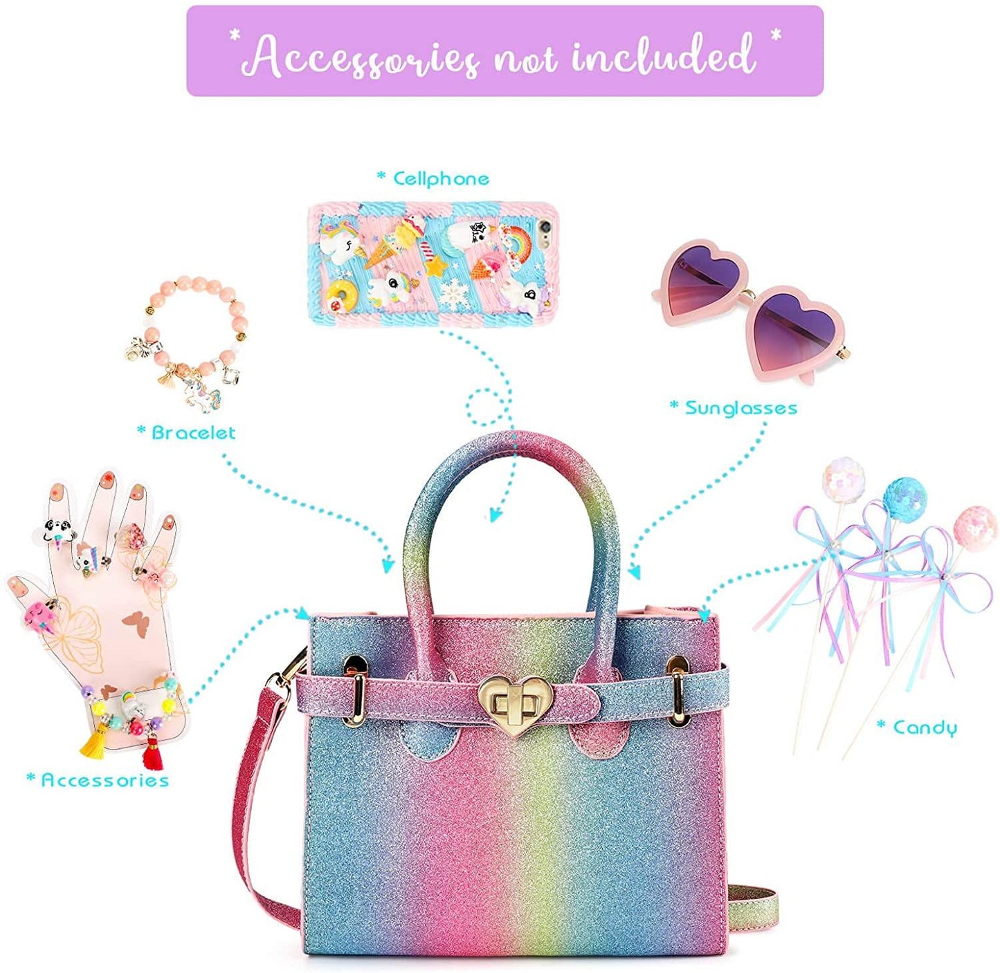 Rainbow Tote Handbag Mibasies