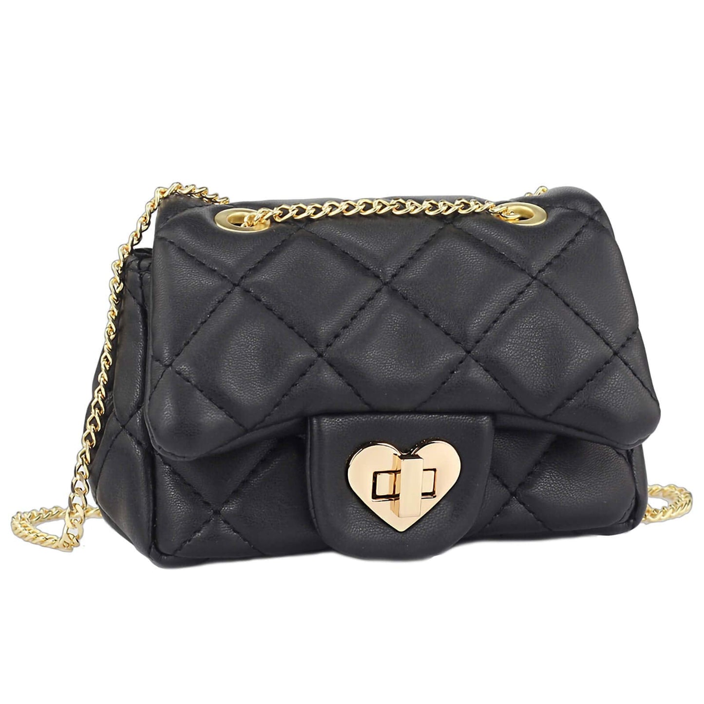 Classic Purse for Girls Crossbody Bag Mibasies Small Lambskin Black