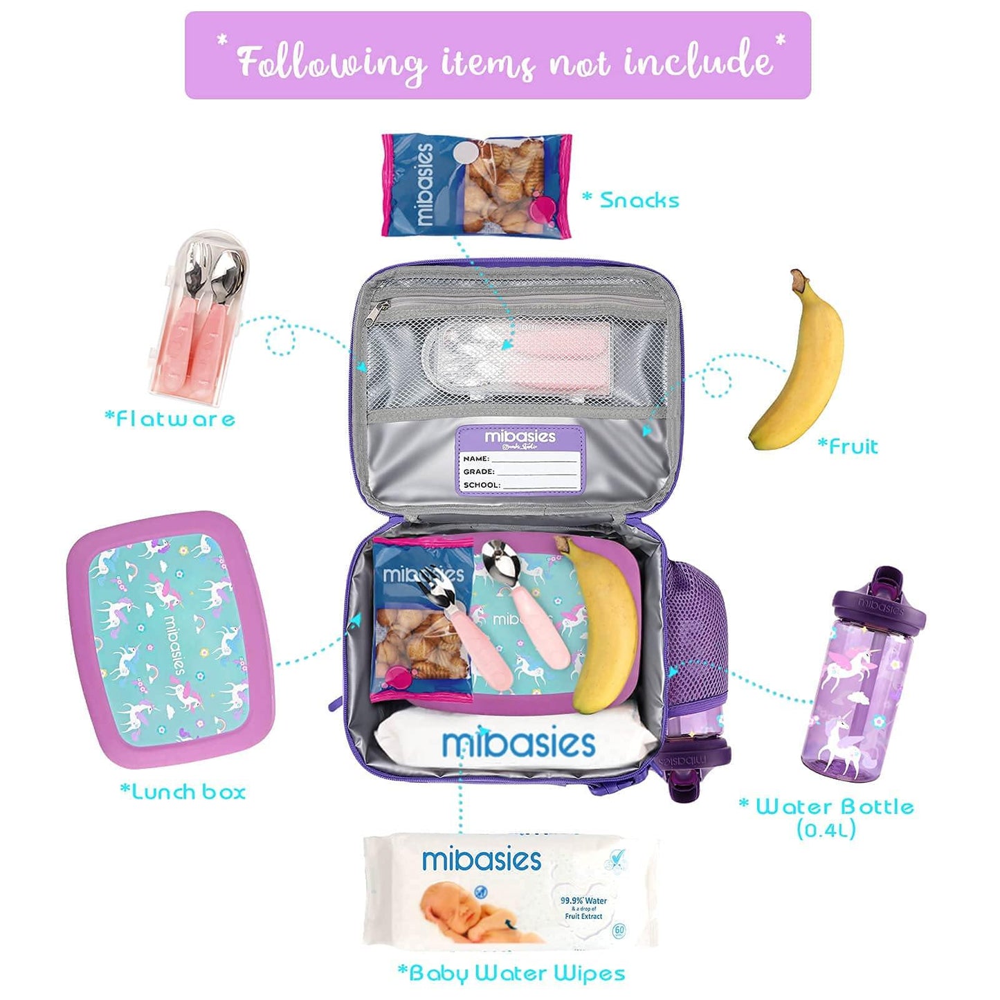 Love you Mermaid lunchbox Mibasies