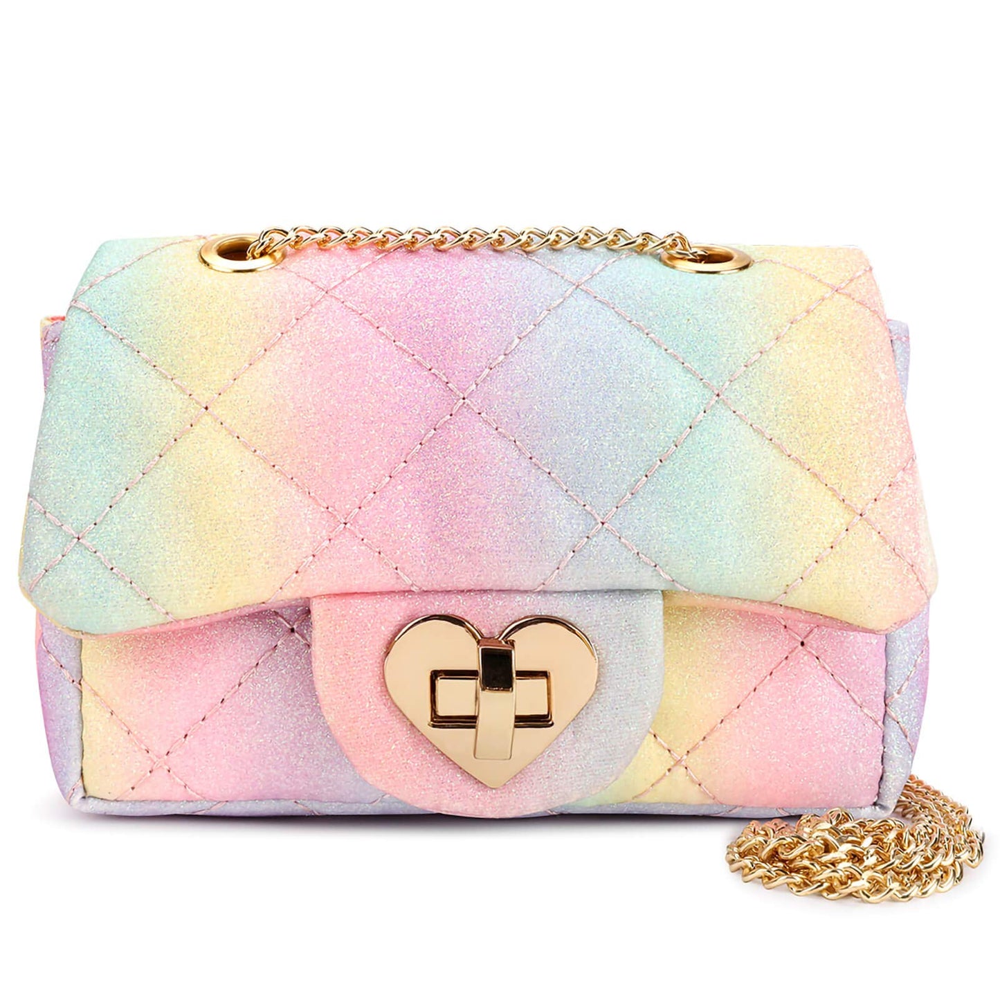 Classic Purse for Girls Crossbody Bag Mibasies Small Pink Blue Rainbow