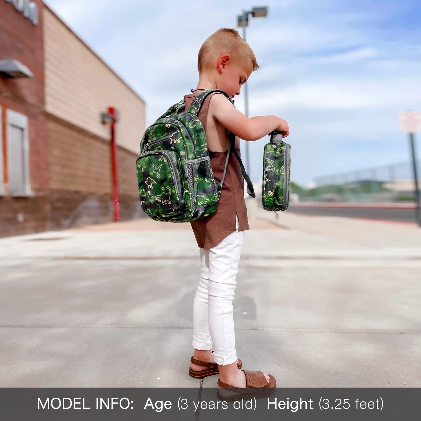 Mr. Dino Backpack schoolbag Mibasies