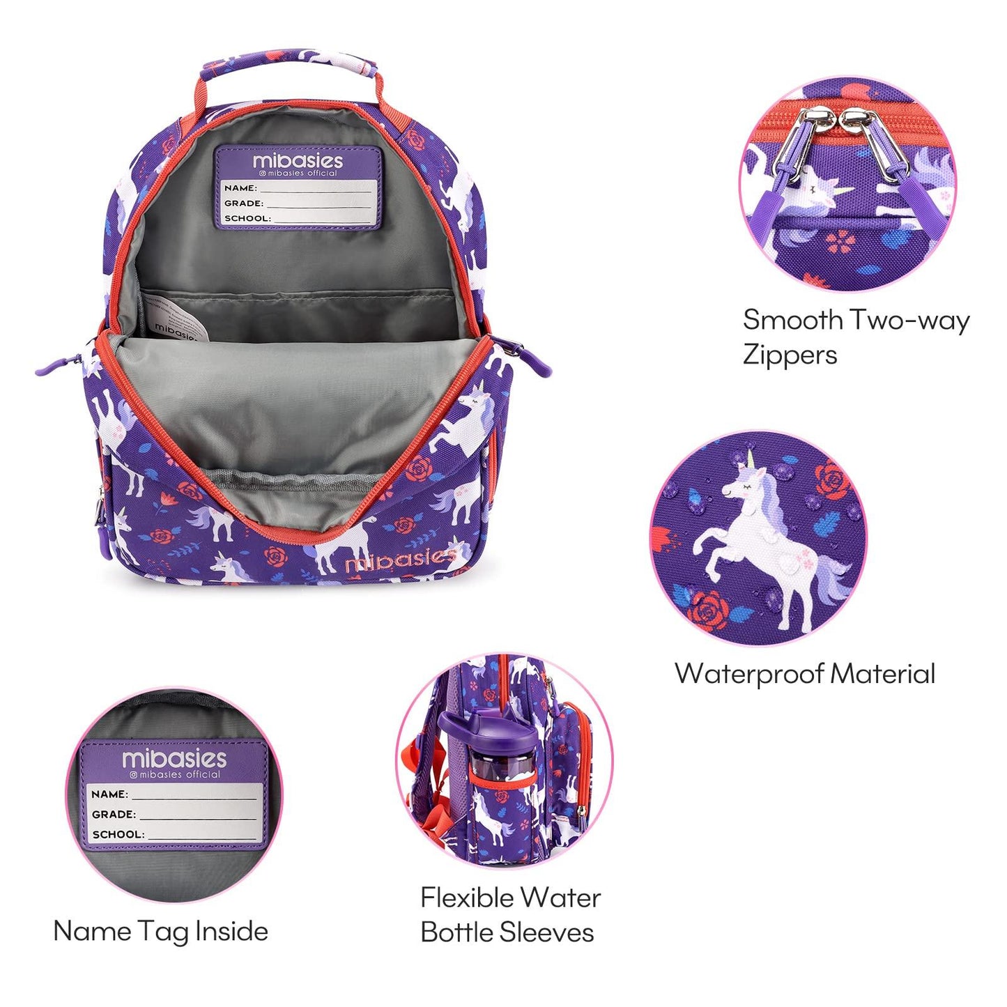 Mr. Dino Backpack schoolbag Mibasies