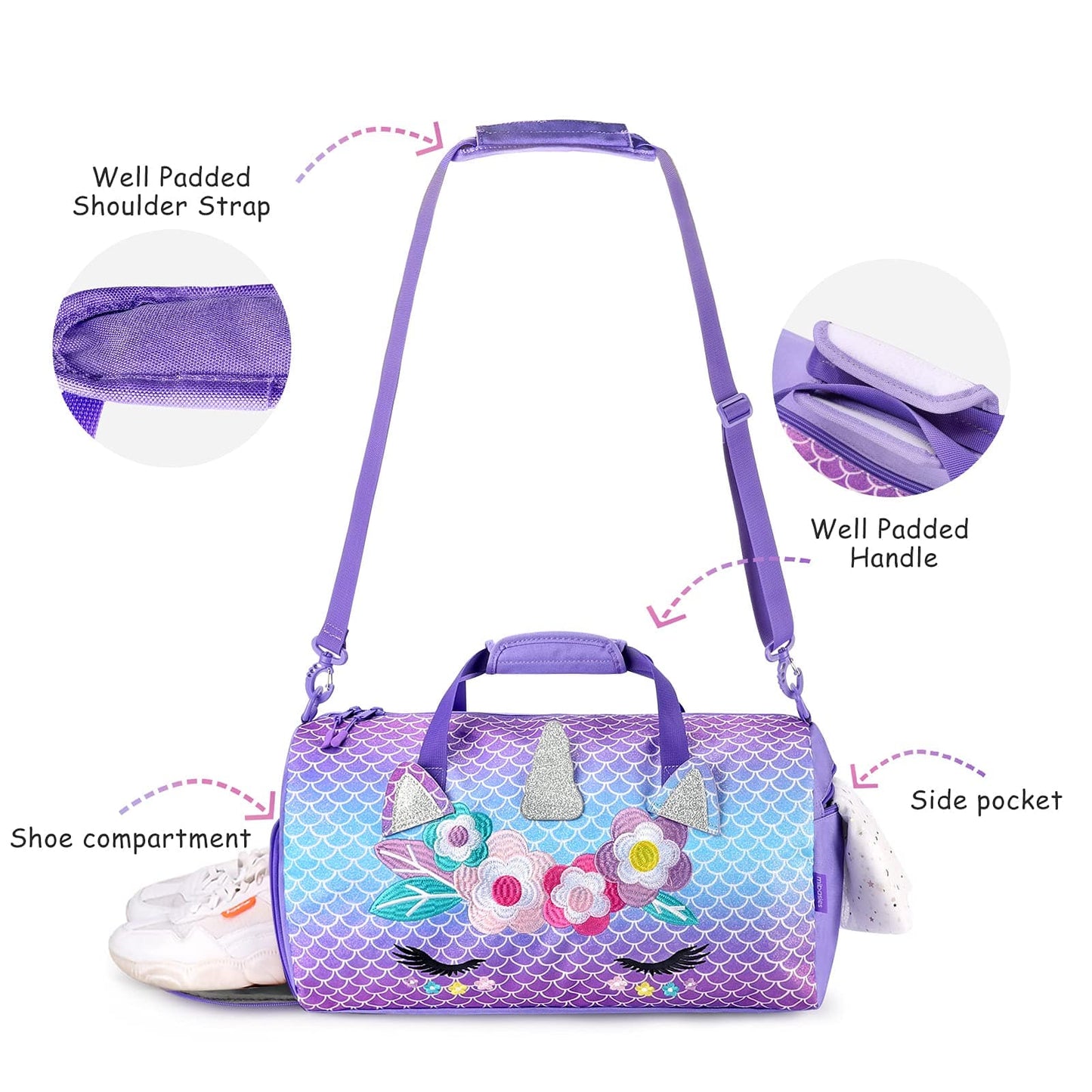 Unicorn Duffle Bags for Girls Duffle Bag Mibasies