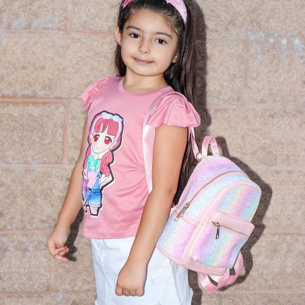 Glitter Rainbow Mini Backpack Backpack Mibasies