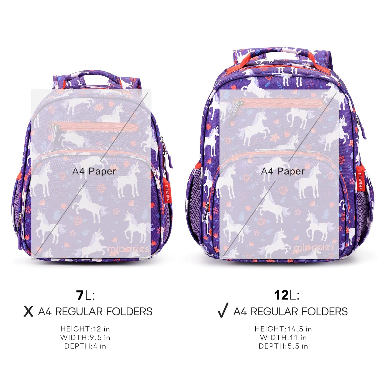 Mr. Dino Backpack schoolbag Mibasies