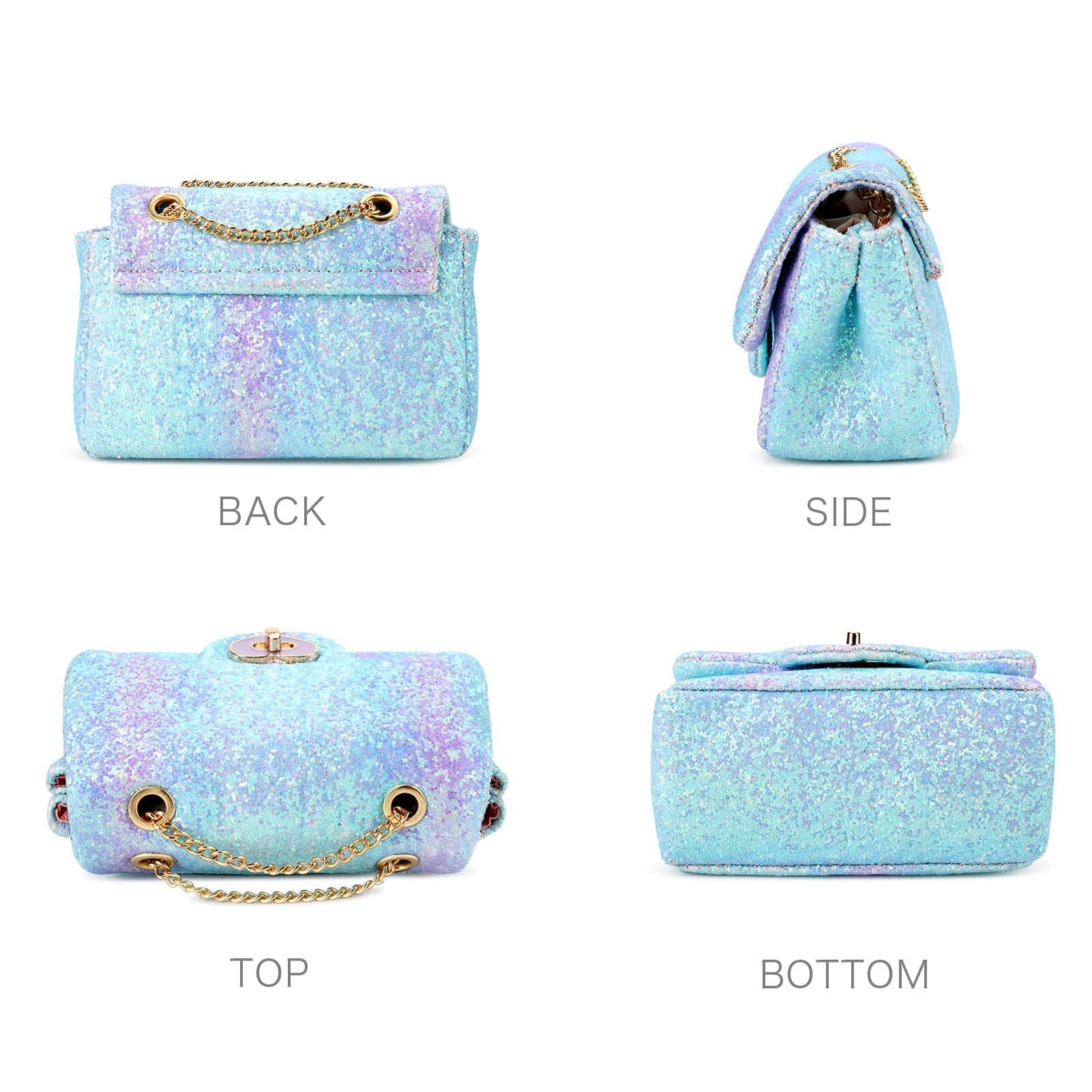 Rita-Glitter Mini Purse Crossbody Bag Mibasies