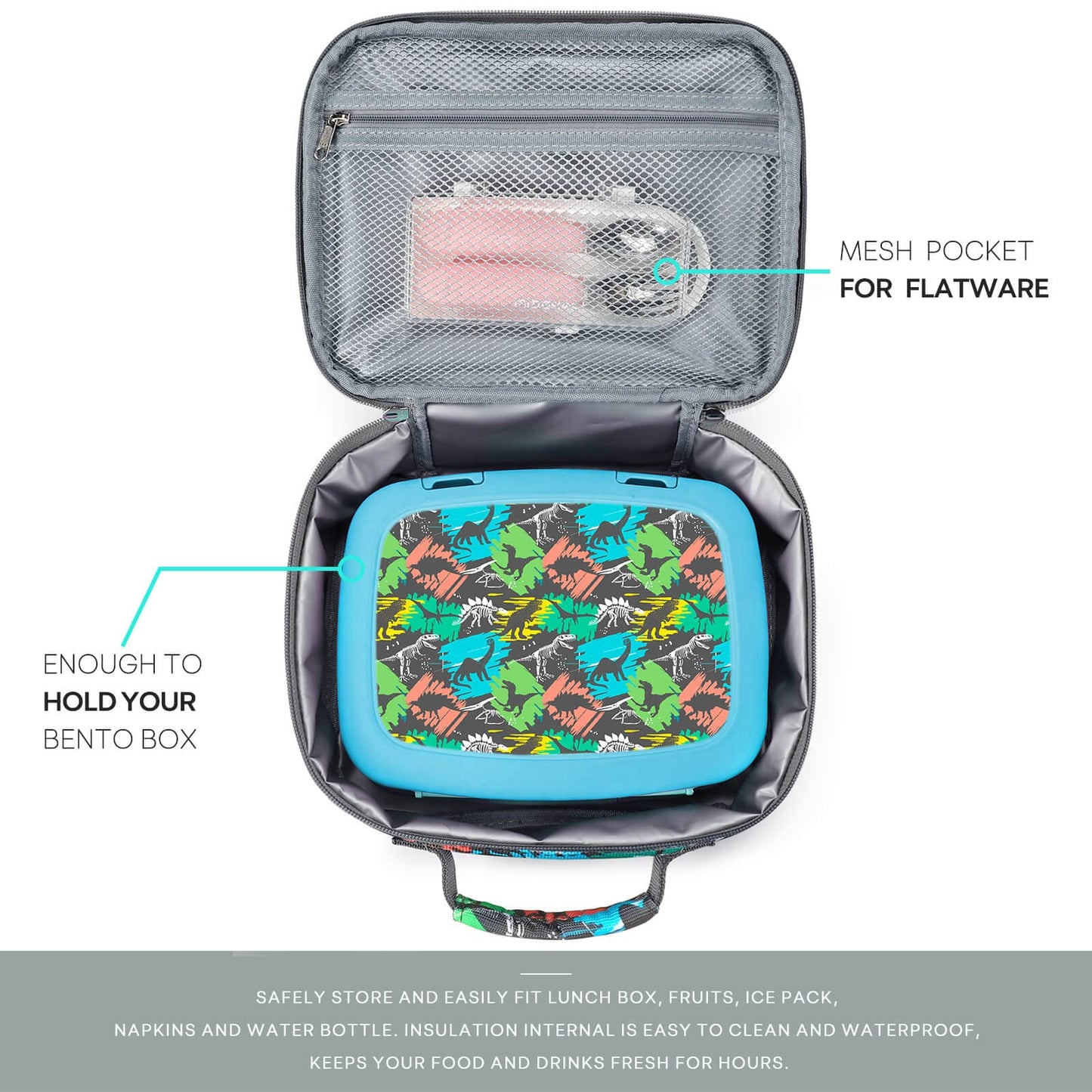Mr. Dino lunchbox mibasies