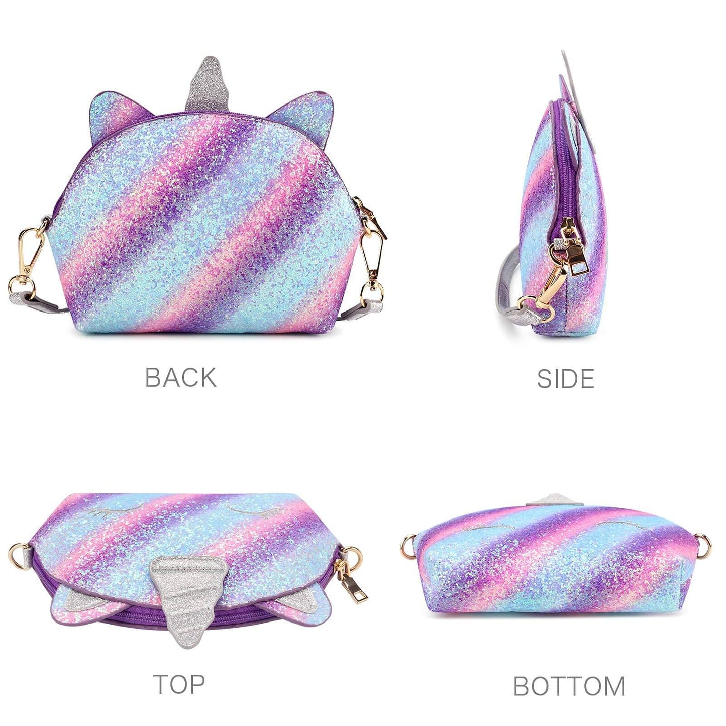 Unicorn Glitter Purse PURSE Mibasies