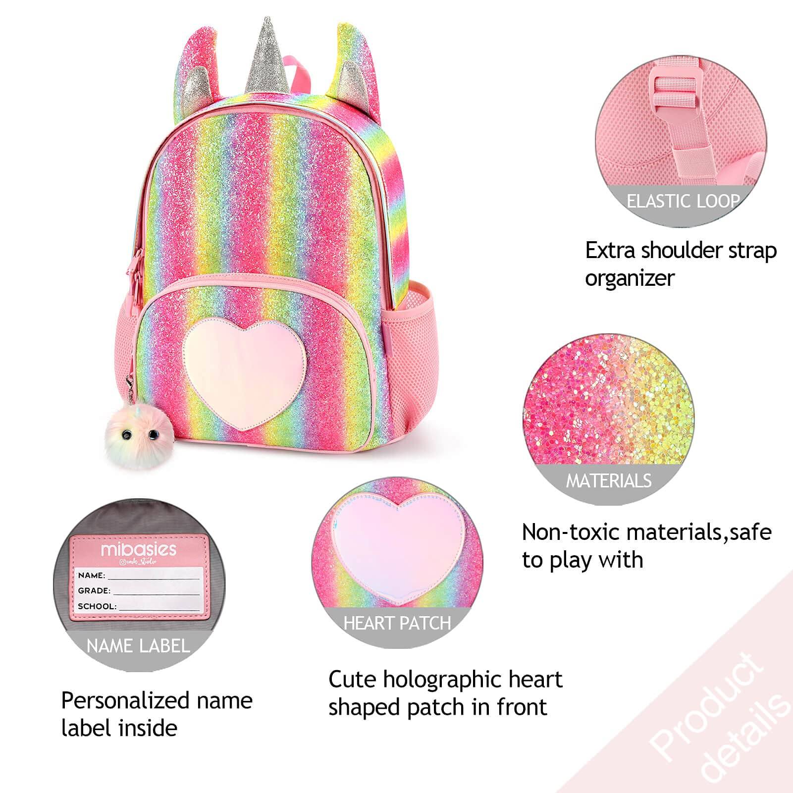 Shining Unicorn schoolbag Mibasies
