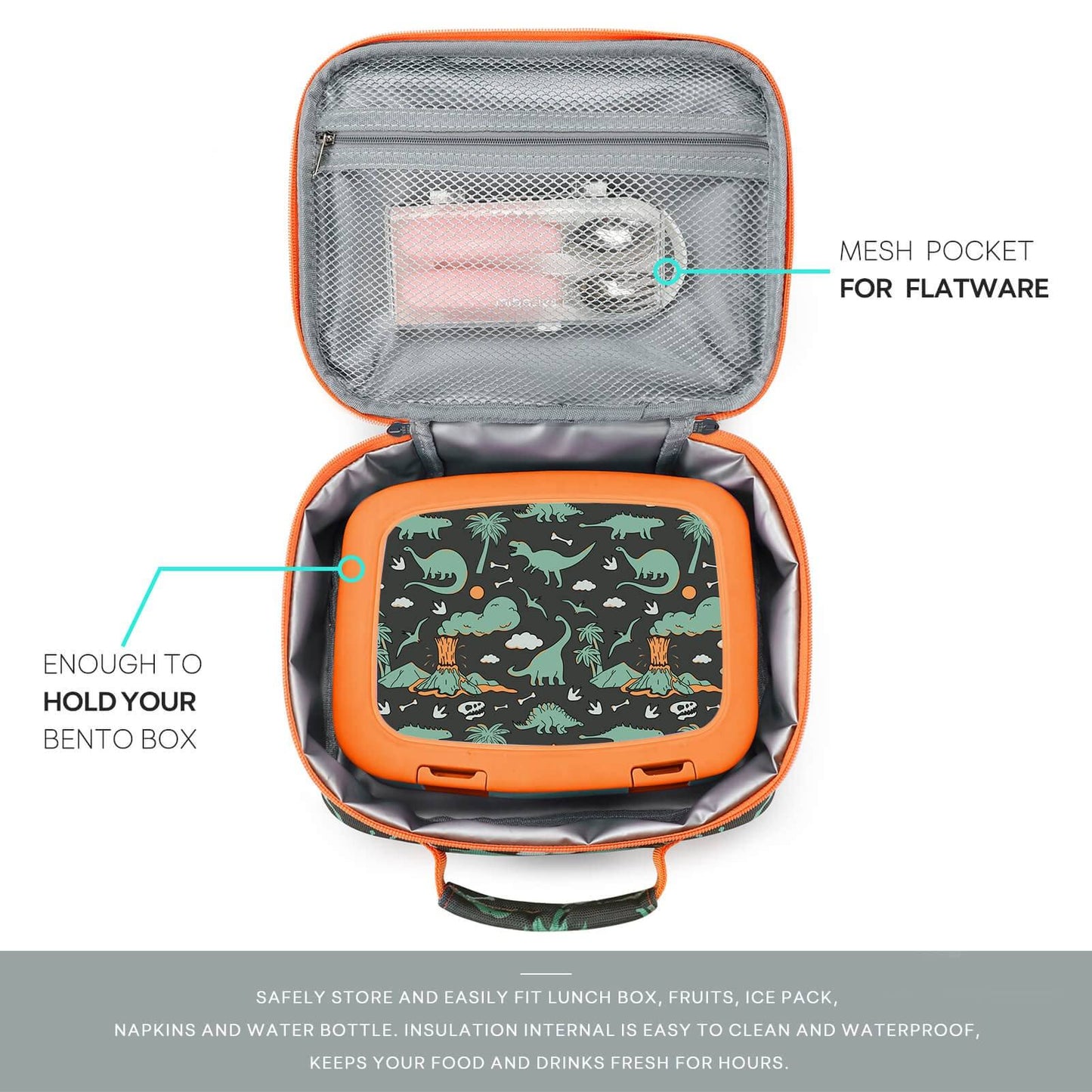 Mr. Dino lunchbox mibasies