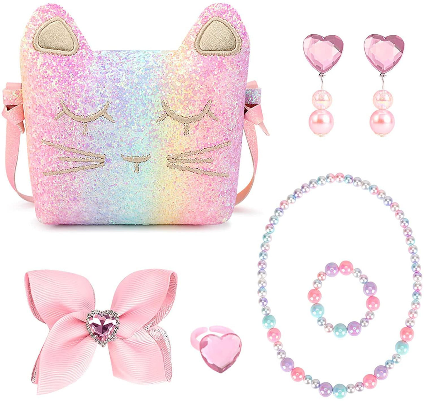 Dress Up Jewelry Purse PURSE Mibasies Pink Blue Rainbow