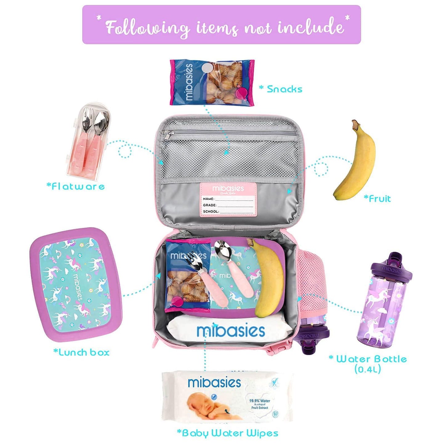Love U Rainbow lunchbox Mibasies